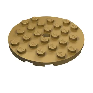 Plate Round 6 x 6 with Hole