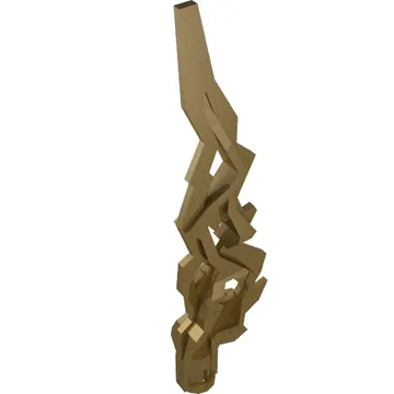 Large Figure Weapon Accessory, Flame / Lightning Bolt with Axle Hole