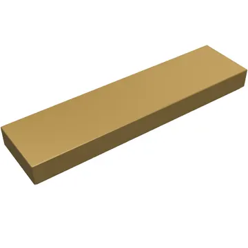 Tile 1 x 4 with Groove