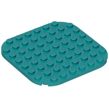 Plate Round Corners 8 x 8