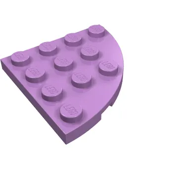 Plate Round Corner 4 x 4