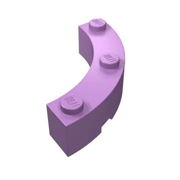 Brick Round Corner 4 x 4 Macaroni Wide with 3 Studs