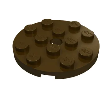 Plate Round 4 x 4 with Pin Hole