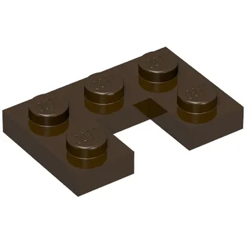 Plate 2 x 3 with 1 x 1 Cutout