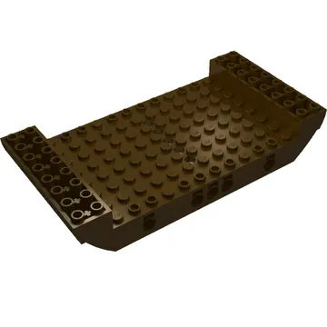 Boat Hull Section, Large Middle 8 x 16 x 2 1/3 with 5 Holes