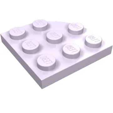 Plate Round Corner 3 x 3