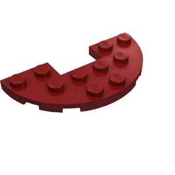 Plate Round Half 3 x 6 with 1 x 2 Cutout