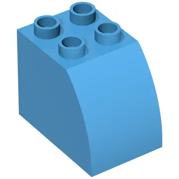 Duplo Brick 2 x 3 x 2 with Curved Top
