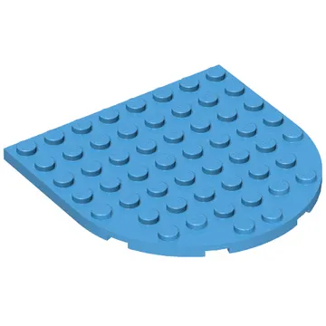 Plate 8 x 8 with Rounded End