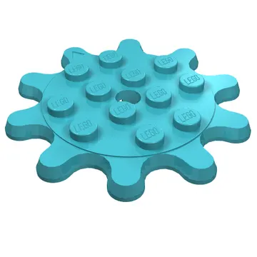 Plate Special 4 x 4 Splat Gear, 10 Teeth