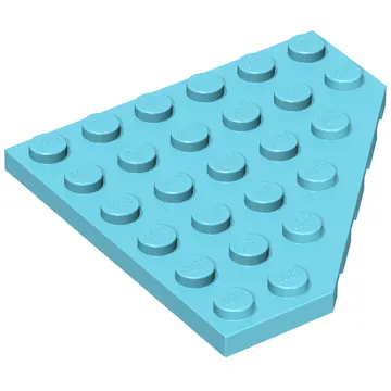 Wedge Plate 6 x 6 Cut Corner