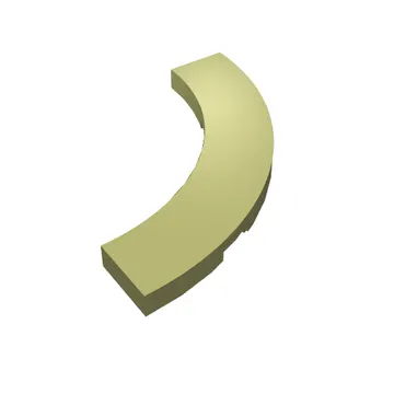 Tile 4 x 4 Curved, Macaroni