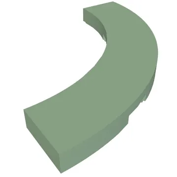Tile 4 x 4 Curved, Macaroni