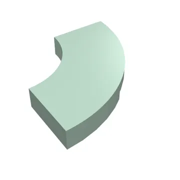 Tile 2 x 2 Curved, Macaroni
