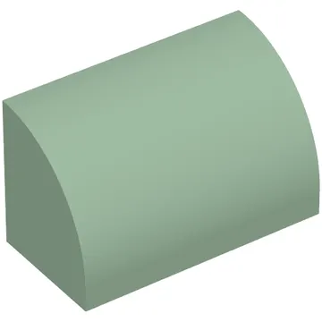 Brick Curved 1 x 2 x 1 No Studs
