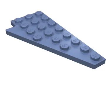Wedge Plate 8 x 4 Wing Right with Stud Notch