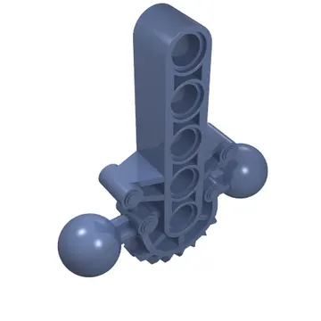 Large Figure Skeletal, Torso with Beam, 2 Ball Joints, and 7 Tooth Half Gear