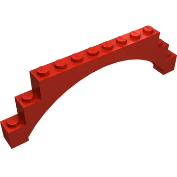 Brick Arch 1 x 12 x 3 Raised Arch with 5 Cross Supports