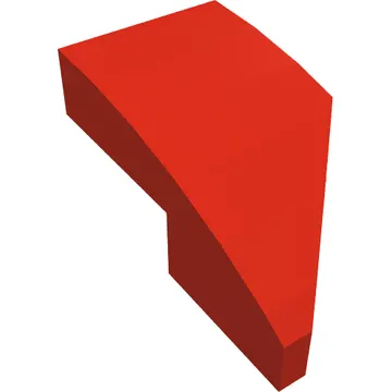 Brick Wedged, Curved 2 x 1 with Stud Notch Left
