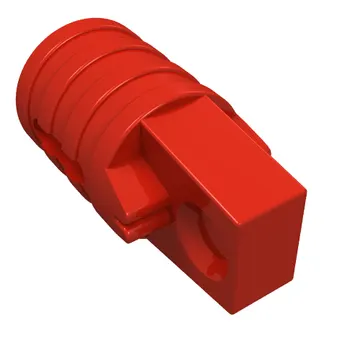 Hinge Cylinder 1 x 2 Locking with 1 Finger and Axle Hole On Ends
