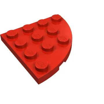 Plate Round Corner 4 x 4