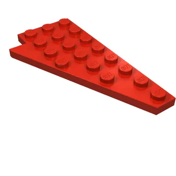 Wedge Plate 8 x 4 Wing Right with Stud Notch