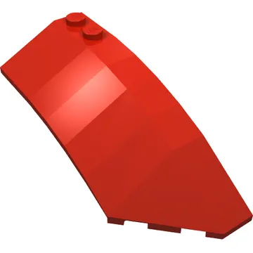 Brick Wedged, Curved 8 x 3 x 2 Open Right