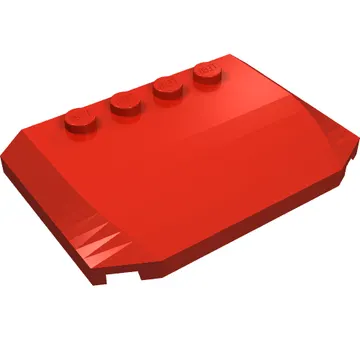 Brick Wedged, Curved Triple 4 x 6 x 2/3 with 4 Studs