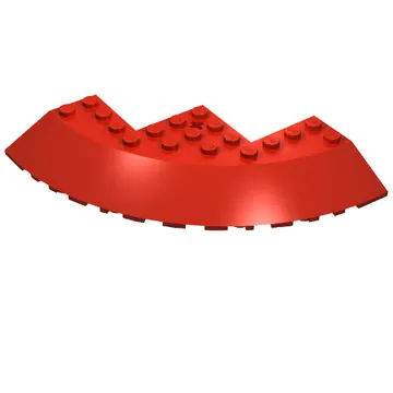Brick Round Corner 10 x 10 with Slope 33° Edge, Axle Hole, Facet Cutout