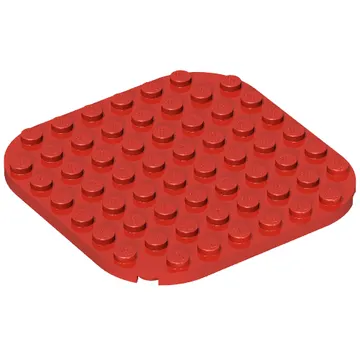Plate Round Corners 8 x 8