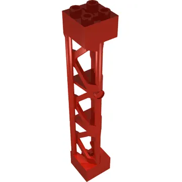 Support 2 x 2 x 10 Girder Triangular Vertical - Type 4 - 3 Posts, 3 Sections