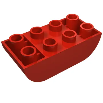 Duplo Brick 2 x 4 Curved Bottom