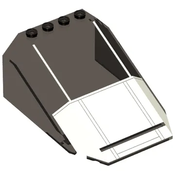 Windscreen 8 x 6 x 3 Wedge with Imperial Shuttle Canopy Print