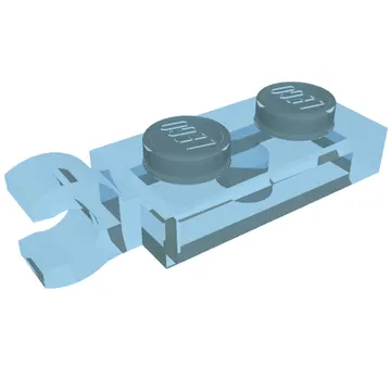 Plate Special 1 x 2 with Clip Horizontal on End