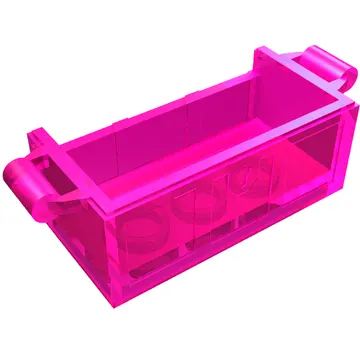 Treasure Chest Bottom with Rear Slots, with Groove