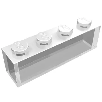 Brick 1 x 4 without Bottom Tubes
