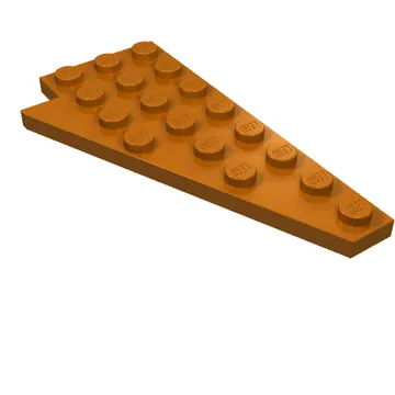 Wedge Plate 8 x 4 Wing Right with Stud Notch