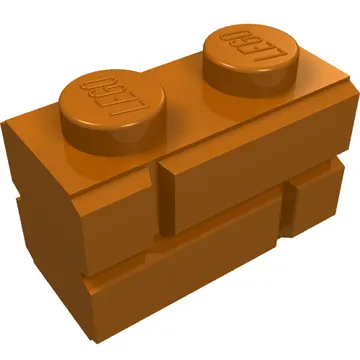 Brick Special 1 x 2 with Masonry Brick Profile