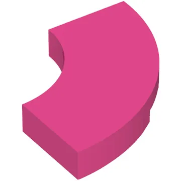 Tile 2 x 2 Curved, Macaroni