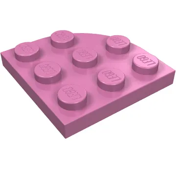 Plate Round Corner 3 x 3