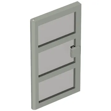 Door 1 x 4 x 6 with 3 Panes with Trans-Brown Glass