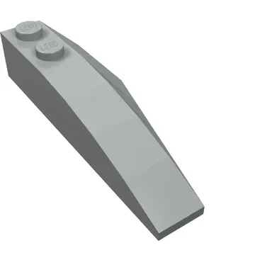 Brick Wedged, Curved 6 x 2 Left, Inner Ridges