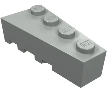 Brick Wedged, Angled 4 x 2 Right