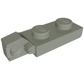 Hinge Plate 1 x 2 Locking with 1 Finger On End, with Groove
