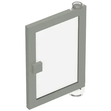 Door 1 x 4 x 5 Right with Trans-Clear Glass