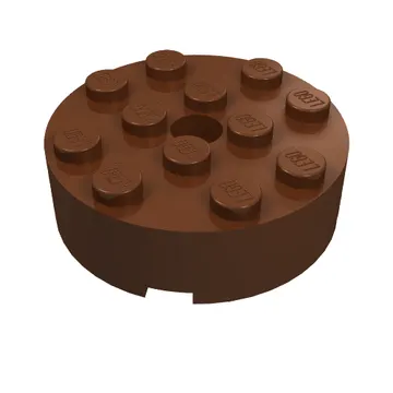 Brick Round 4 x 4 Centre Hole