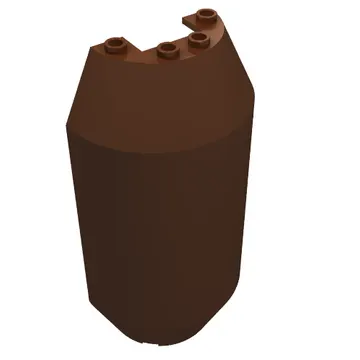 Cylinder Half 4 x 6 x 13 with 1 x 2 Cutout