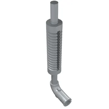 Exhaust Pipe with Technic Pin - Flat End, Rounded Hole