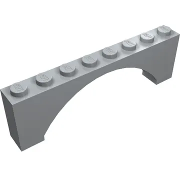 Brick Arch 1 x 8 x 2 Raised