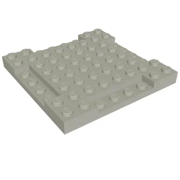Plate Special 8 x 8 x 2/3 with Four 1 x 4 Recessed Edges